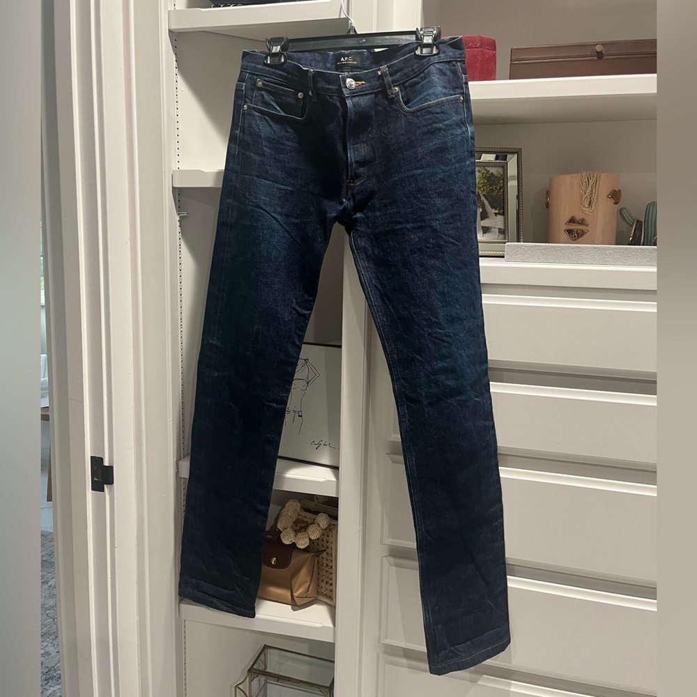 A.P.C. APC Jeans Petit New Standard Raw Indigo Size 32 Selvedge denim